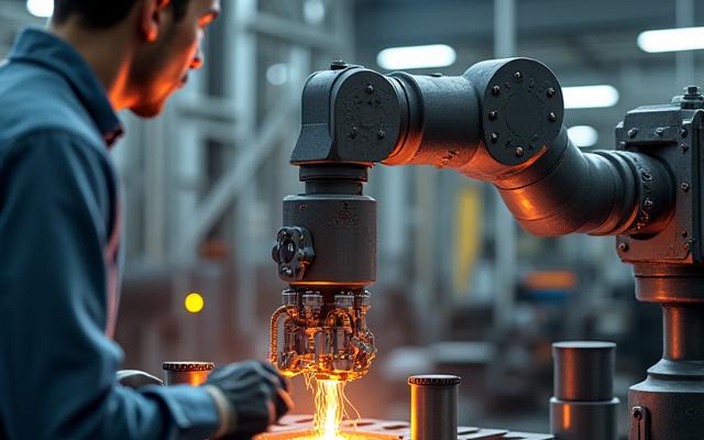 Intégration d'un bras robotique collaboratif en métallurgie